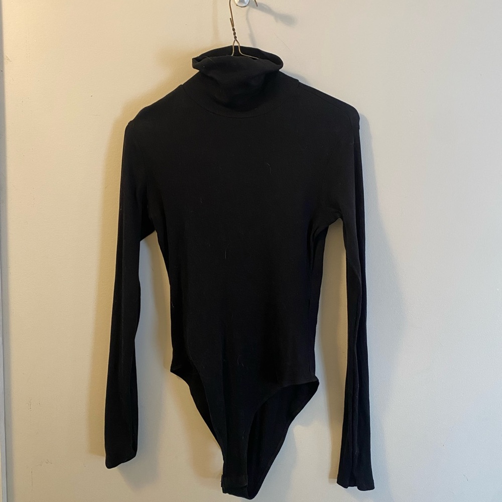H&M Black Turtleneck Bodysuit